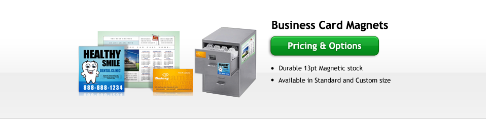 business cards size. Business Card Magnets