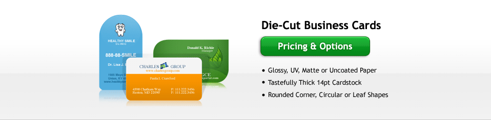 Die-Cut Business Cards