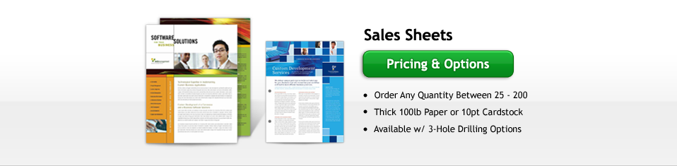 Sales Sheets